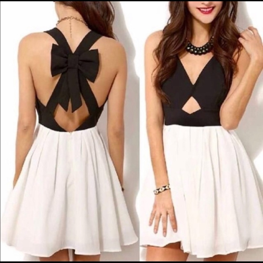 Black and white dress